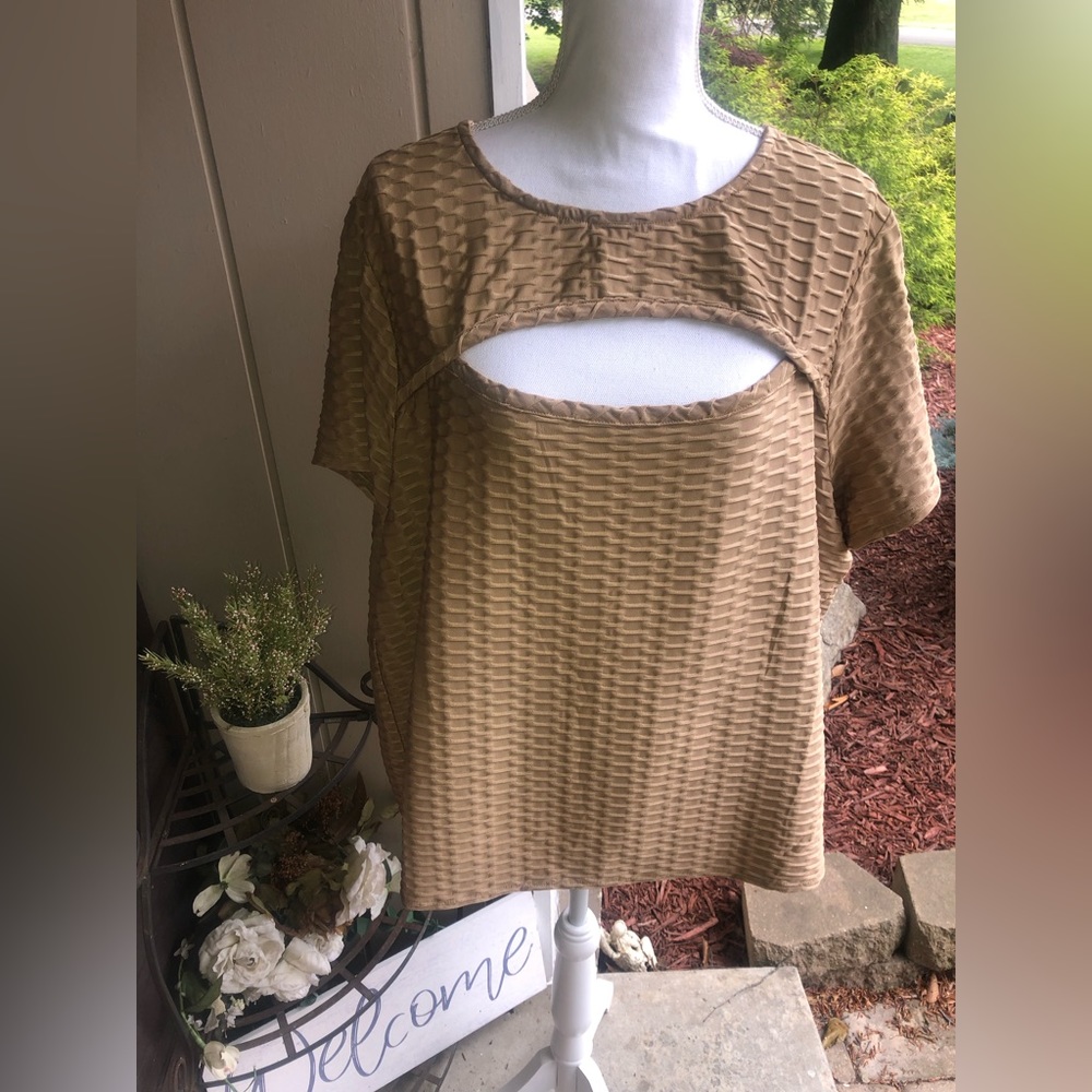 NWT COCOMO SZ. 3X short sleeve Top